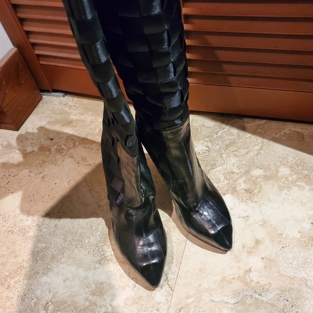 NEW HIGH BOOTS BLACK RAPHAEL YOUNG 40